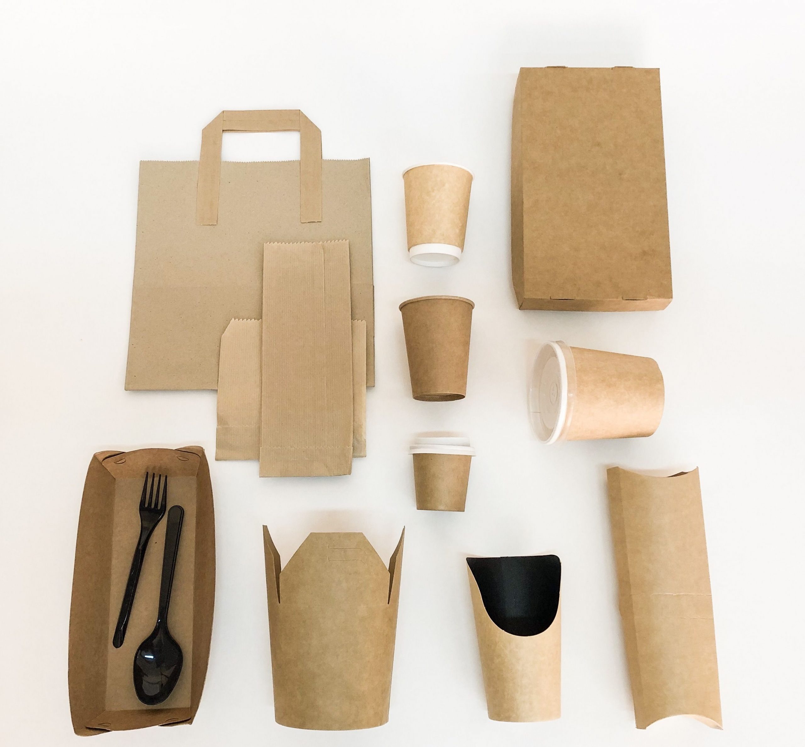 Крафтовые вкладыши для посуды