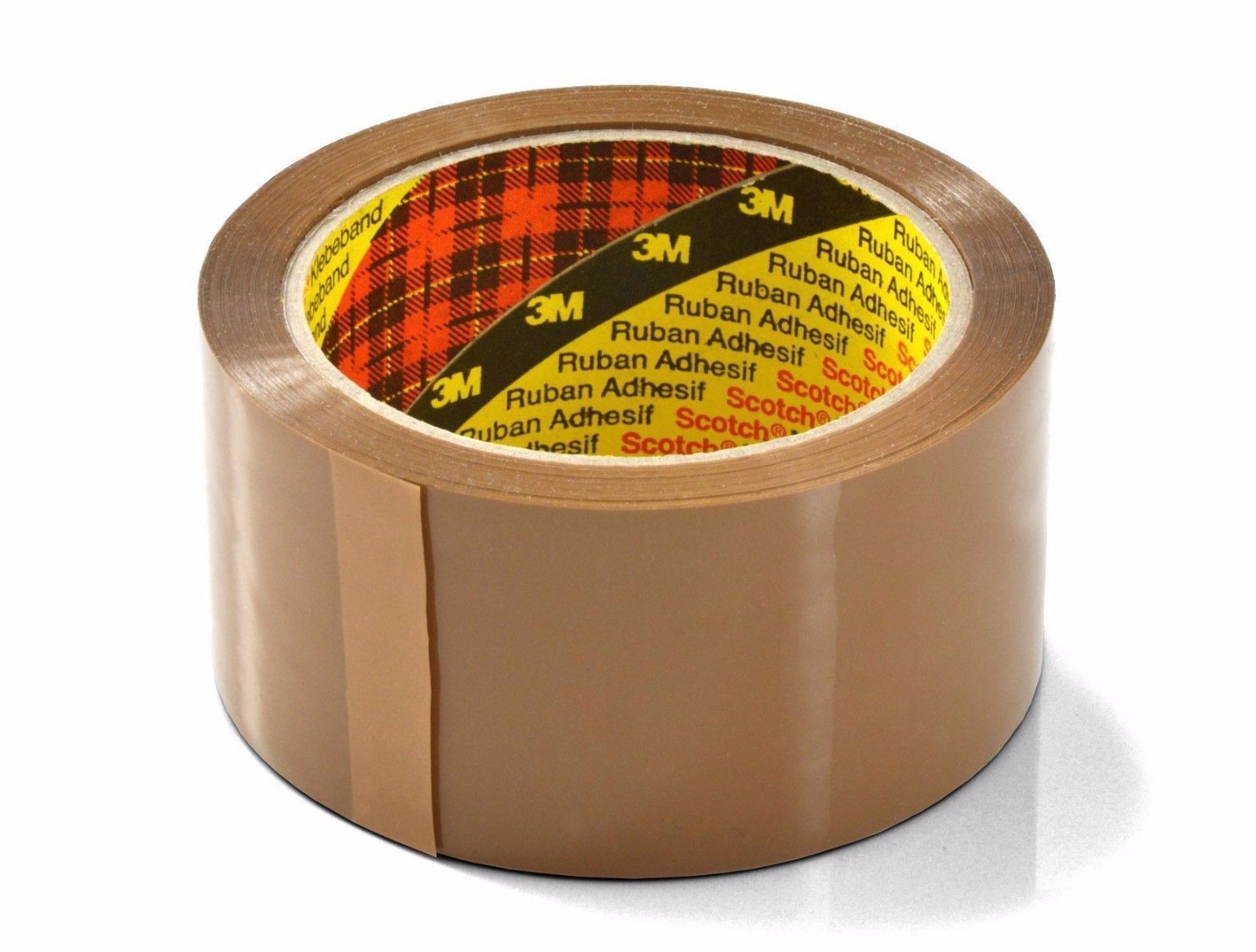 Печать на коричневом скотче