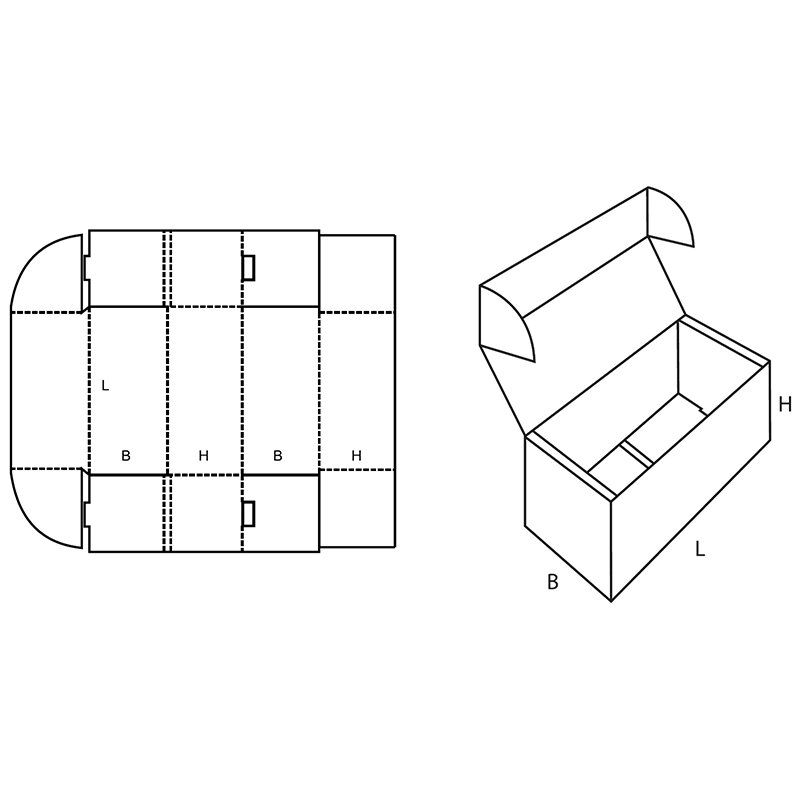 Упаковка для багажника из картона