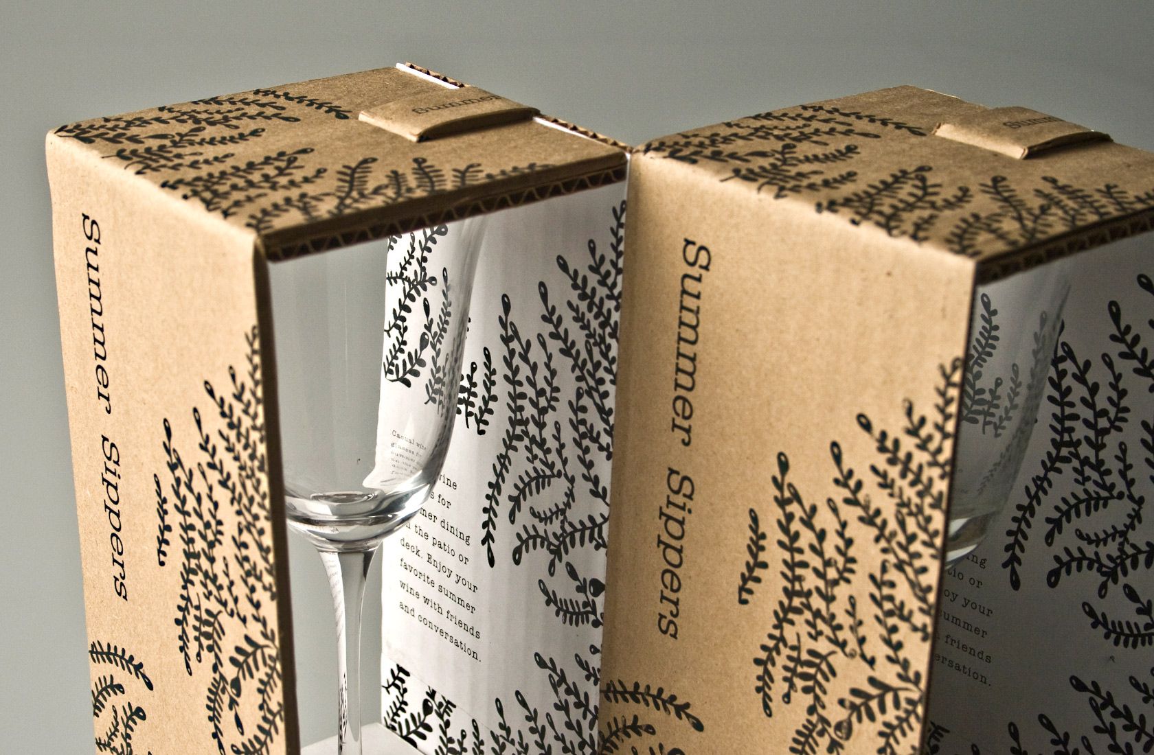 Упаковочные коробки для бокалов вина