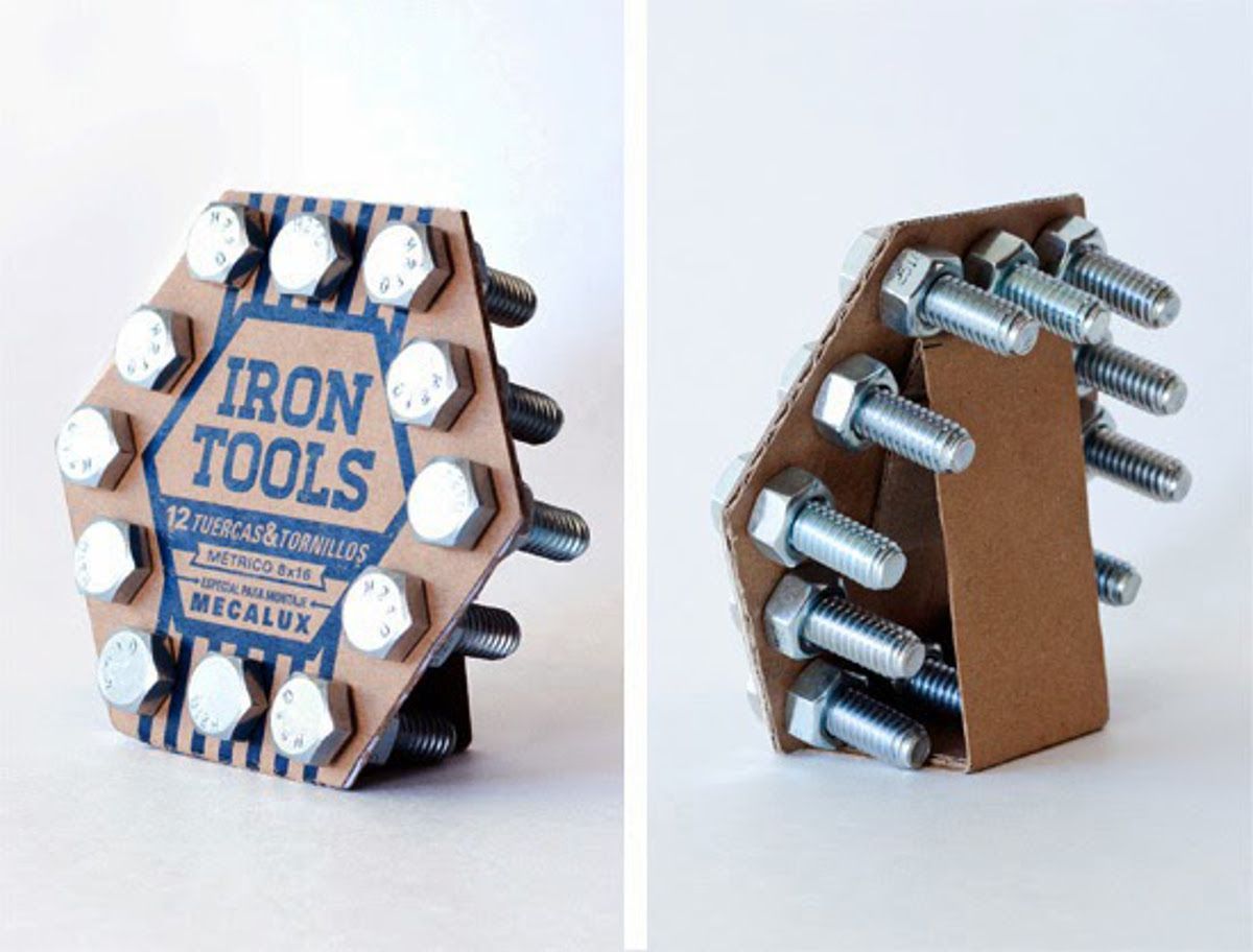 Картонная упаковка для крепежей