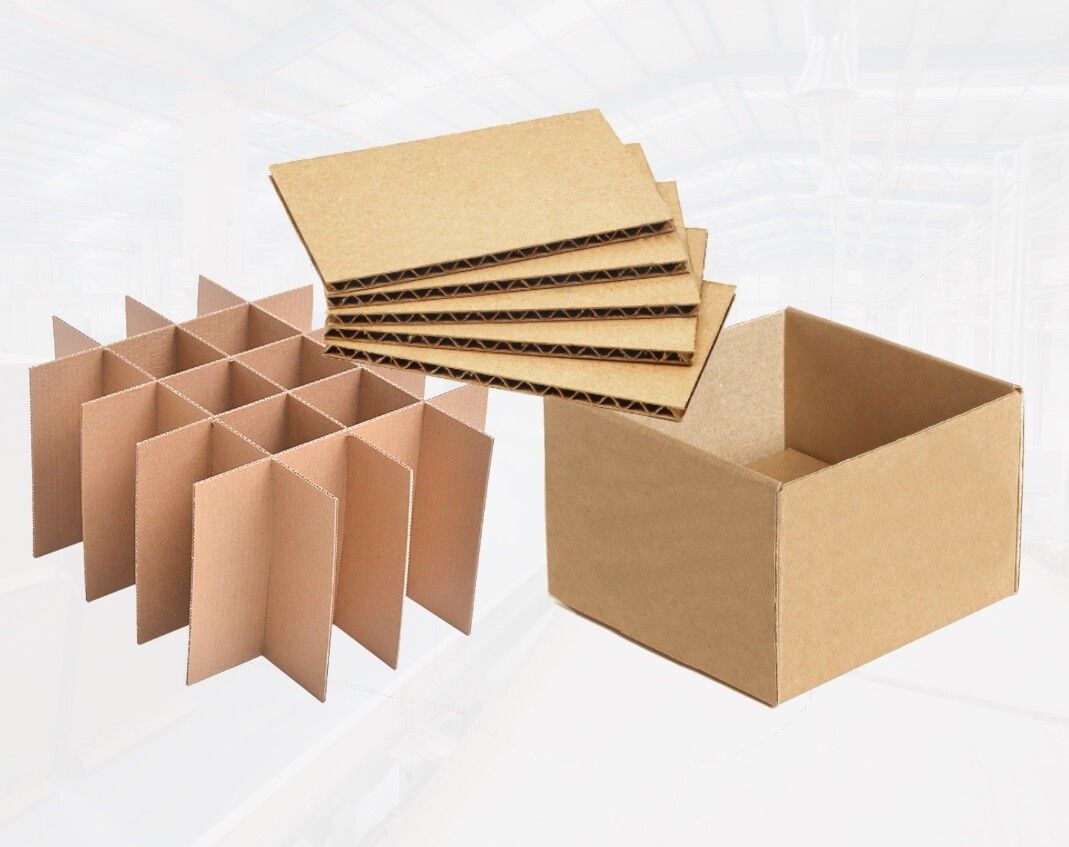 Картонные коробки с разделителями