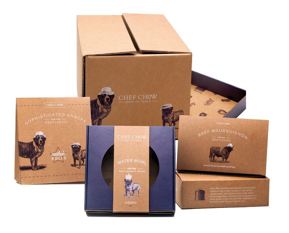 Картонные упаковки для корма для животных