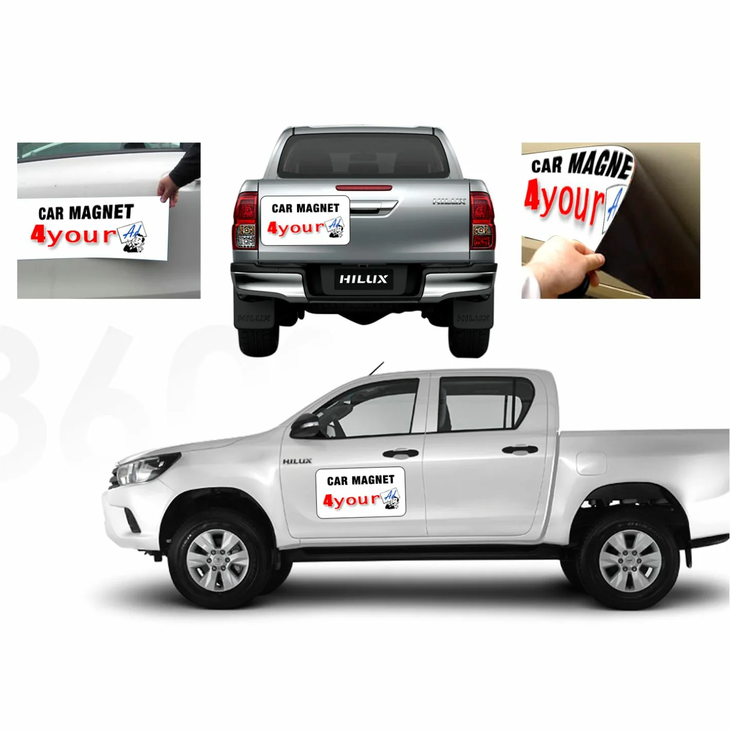 Изготовление магнитных наклеек на автомобиль