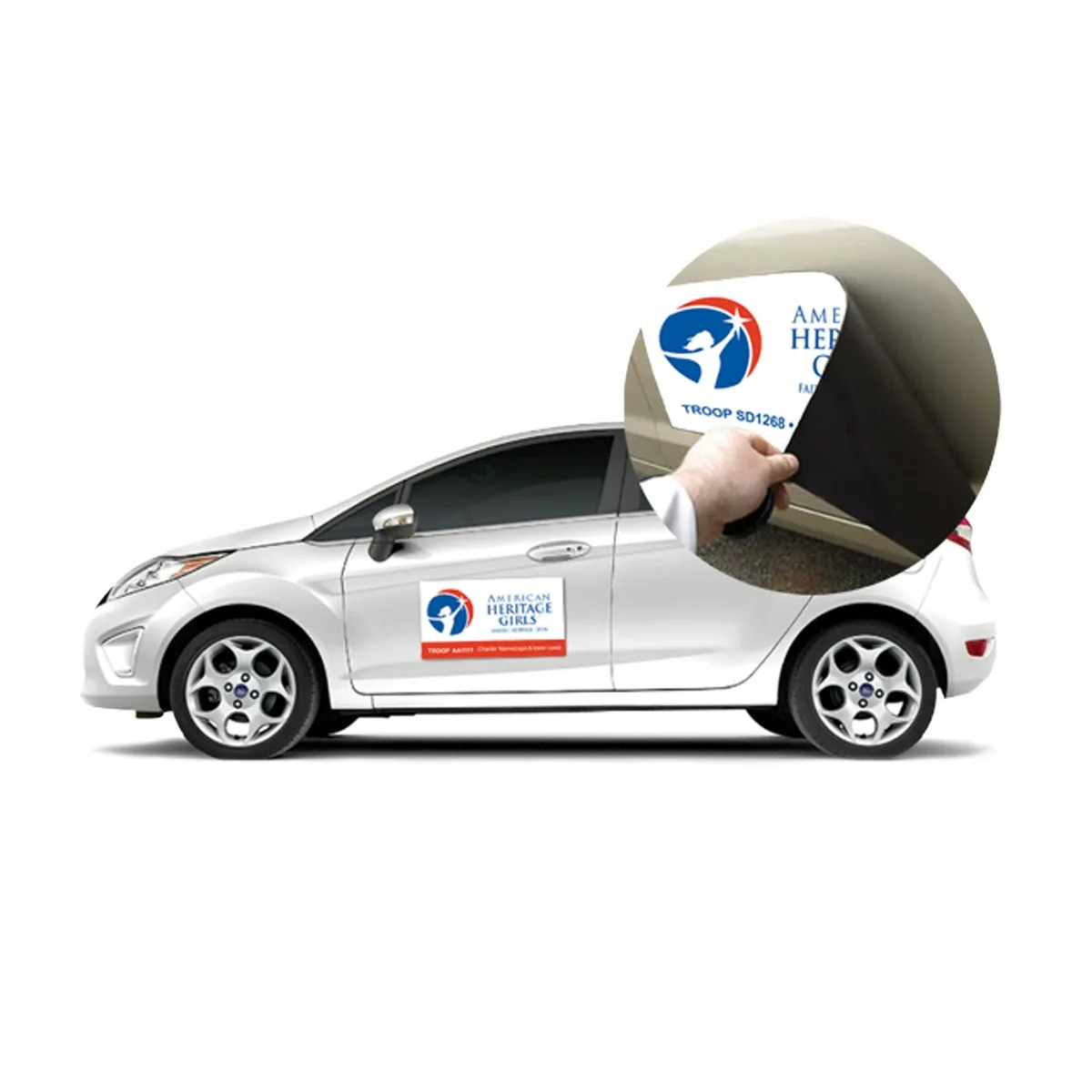 Изготовление магнитных наклеек на автомобиль