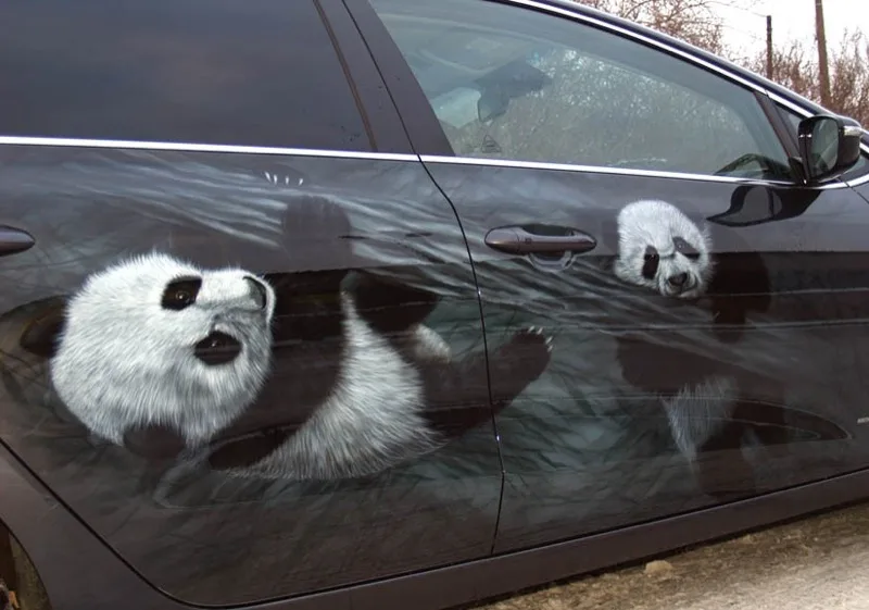 Изготовление наклеек на самоклеющейся пленке на авто