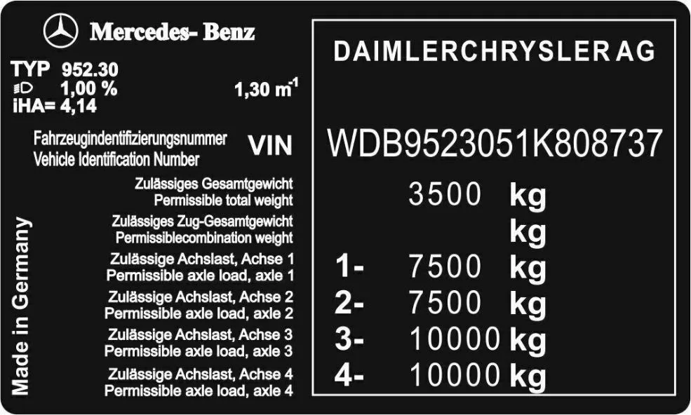 Изготовление наклеек вин кода авто