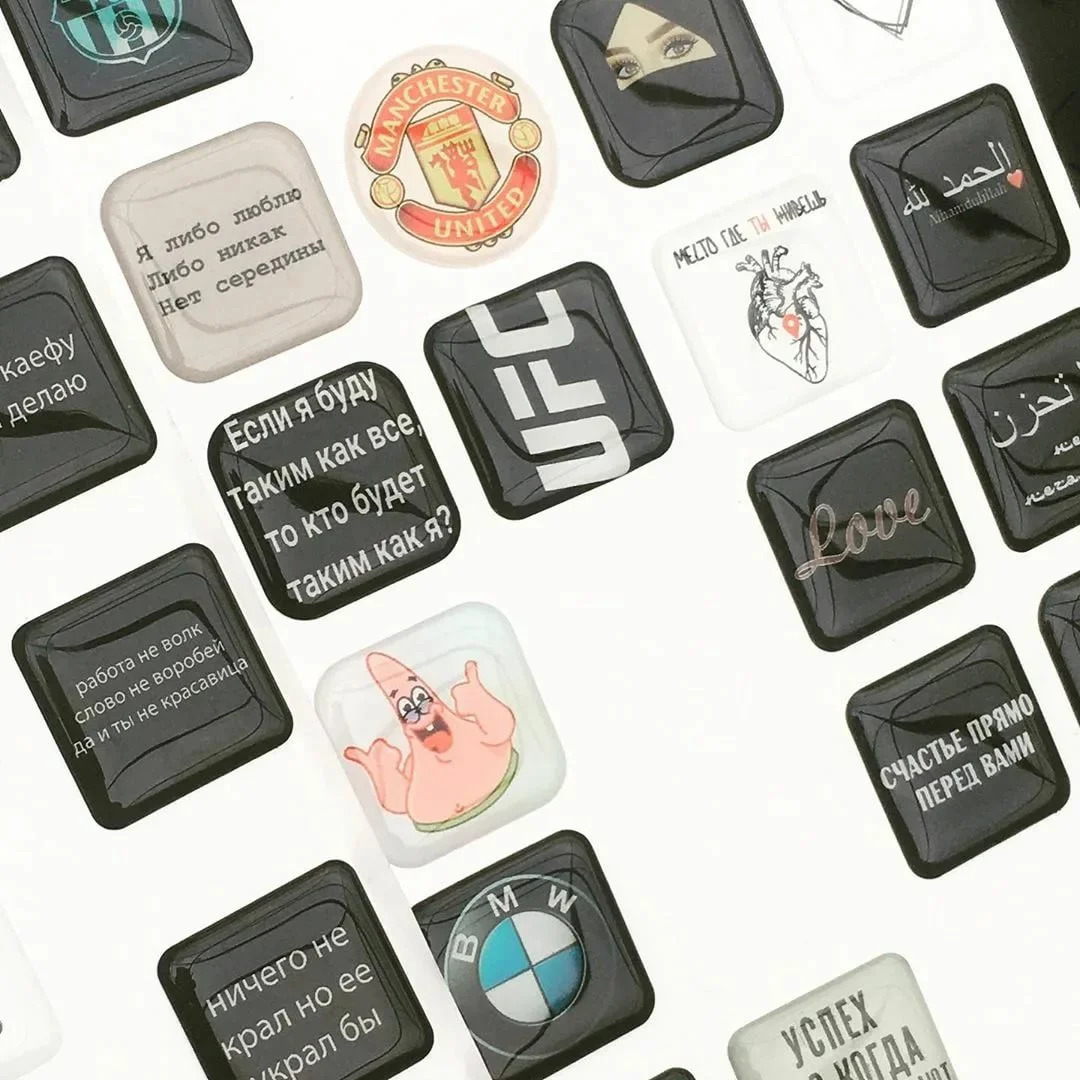Печать наклеек на чехол телефона