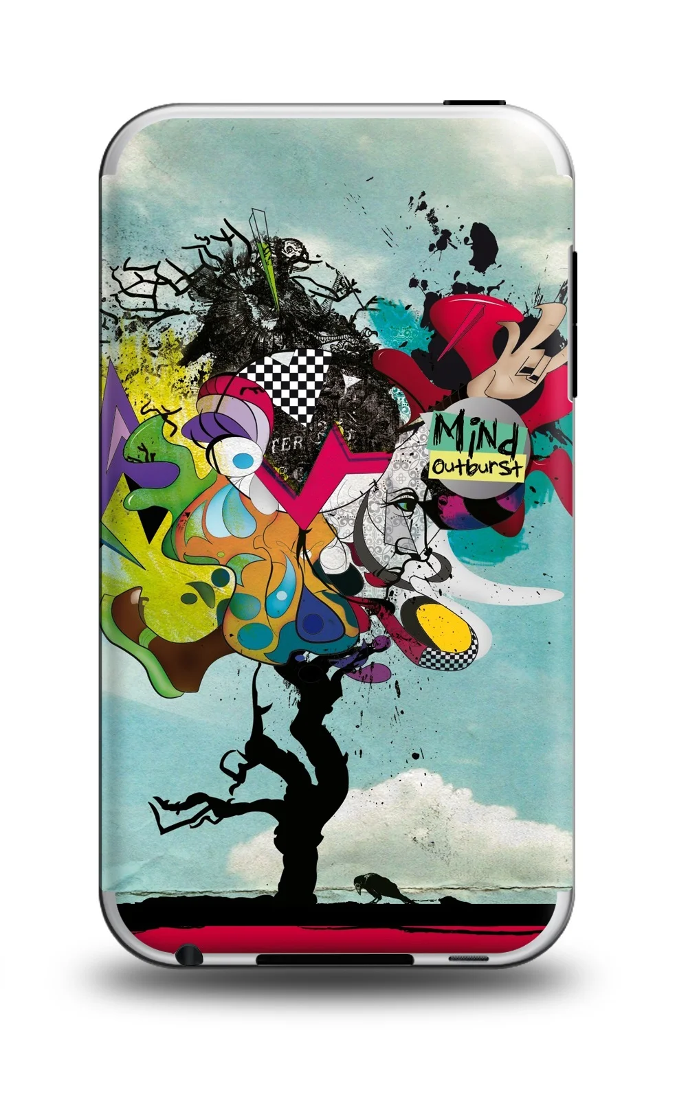 Печать наклеек на чехол телефона