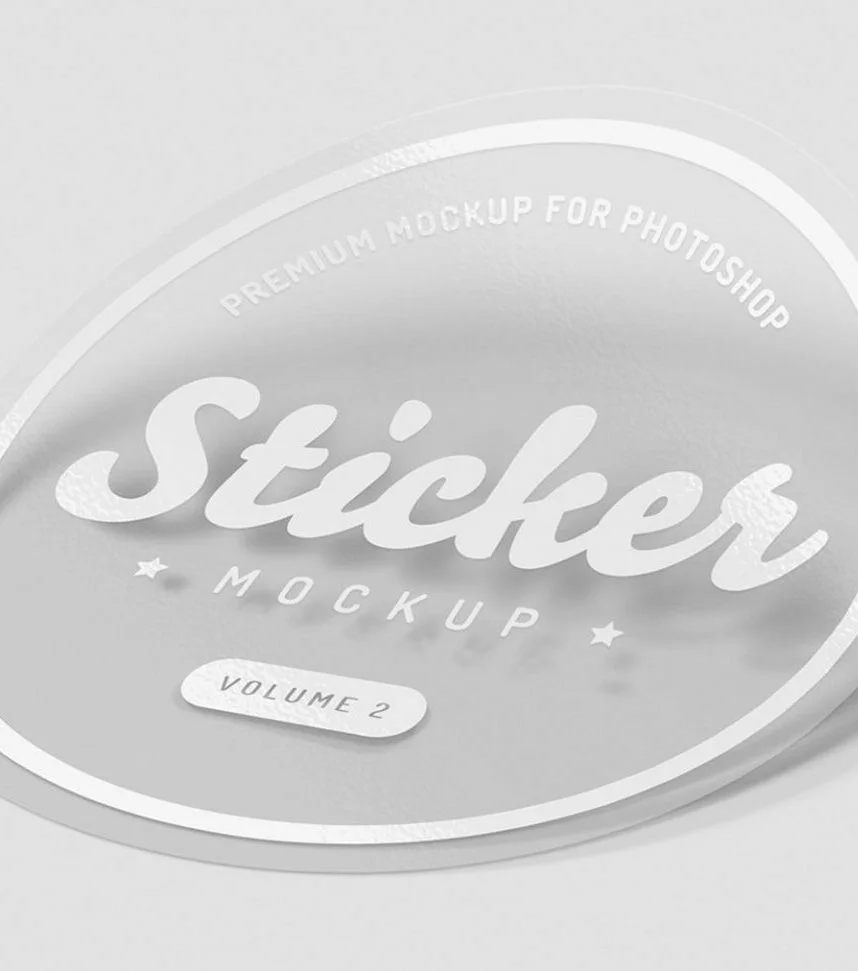 Печать наклеек на прозрачной пленке с белилами