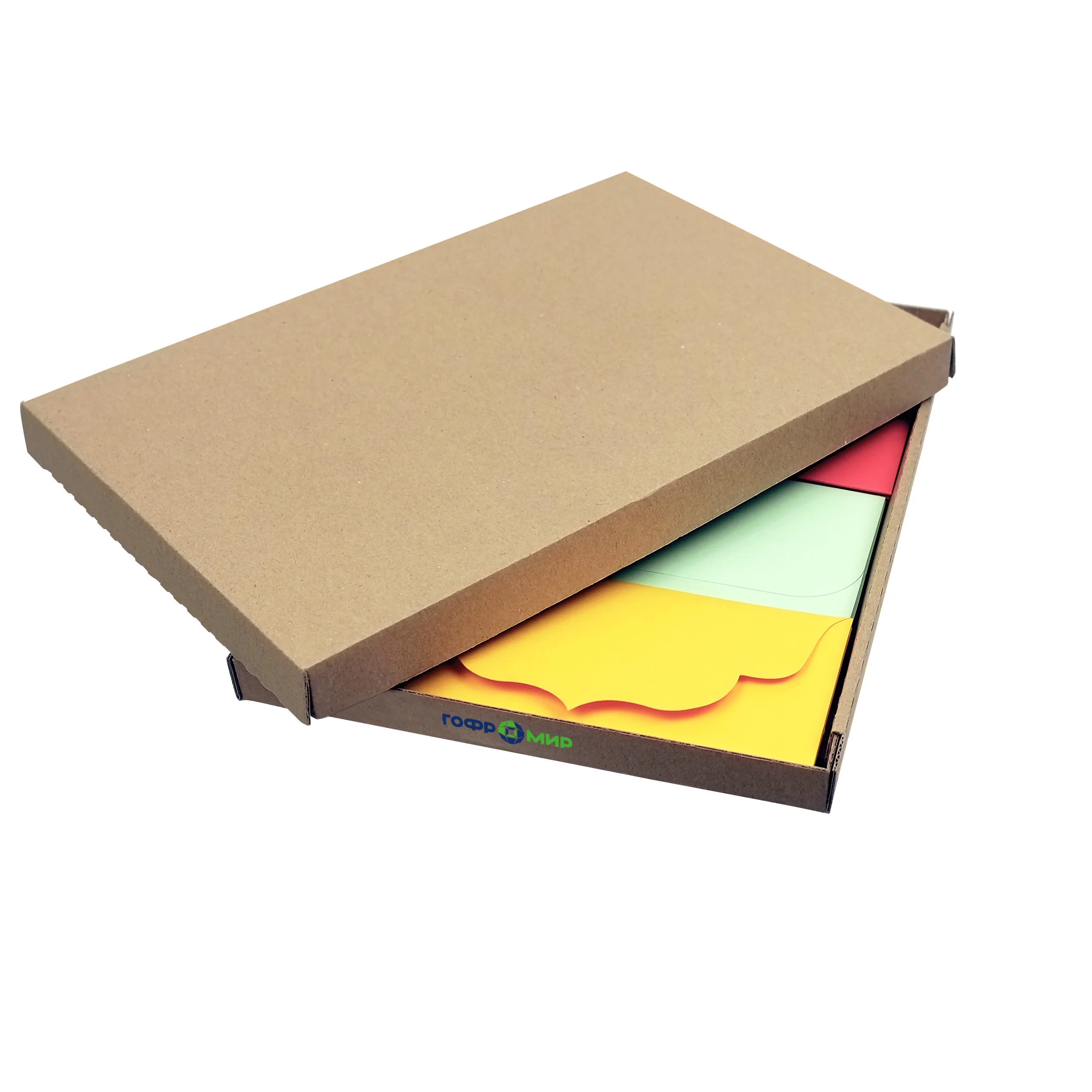 Плоские коробки из картона
