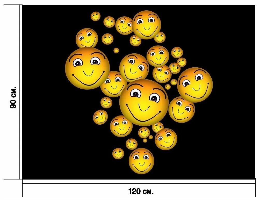 Изготовление маленьких раскрасок для наклеек смайлики