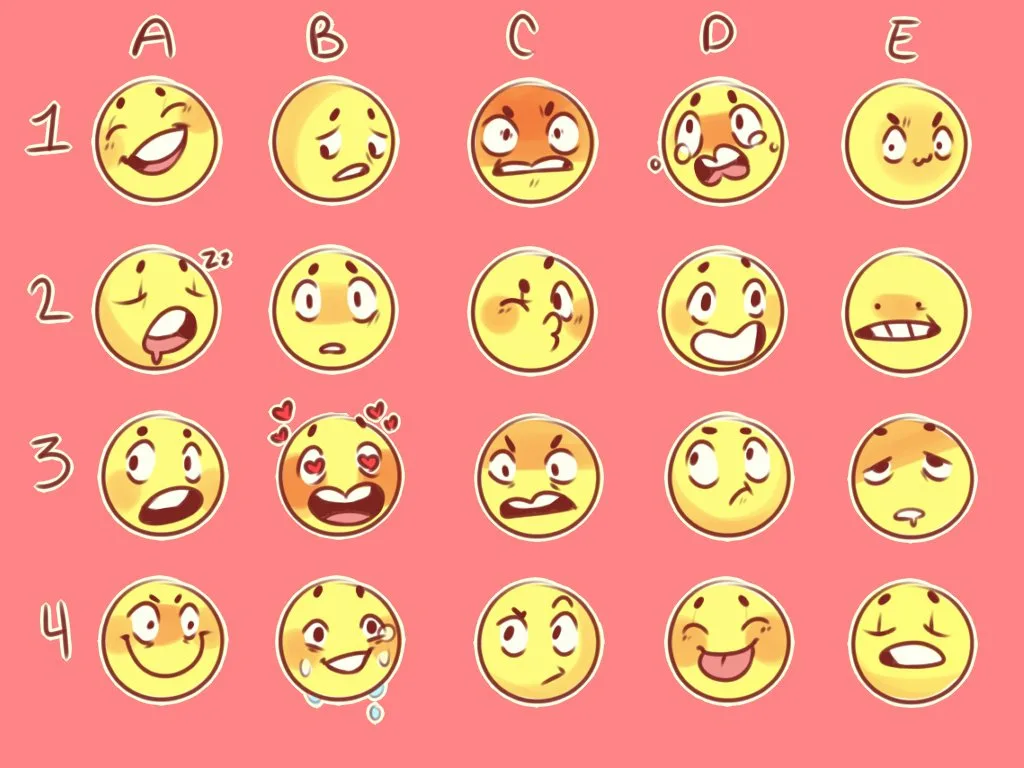 Изготовление маленьких раскрасок для наклеек смайлики