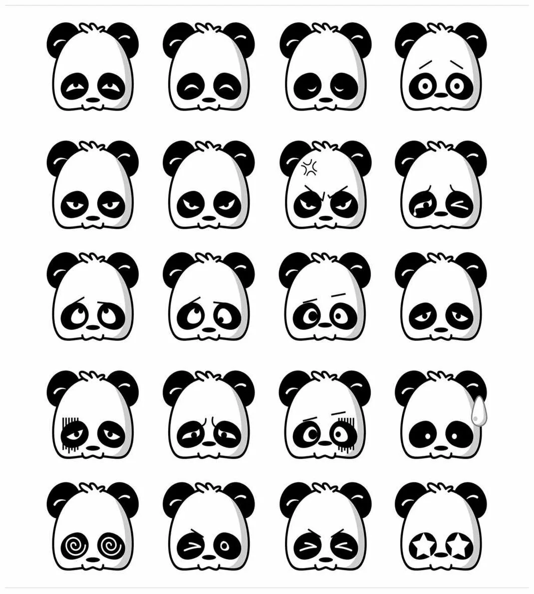 Изготовление маленьких раскрасок для наклеек смайлики