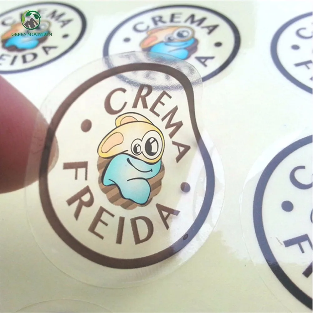 Печать бесцветных наклеек