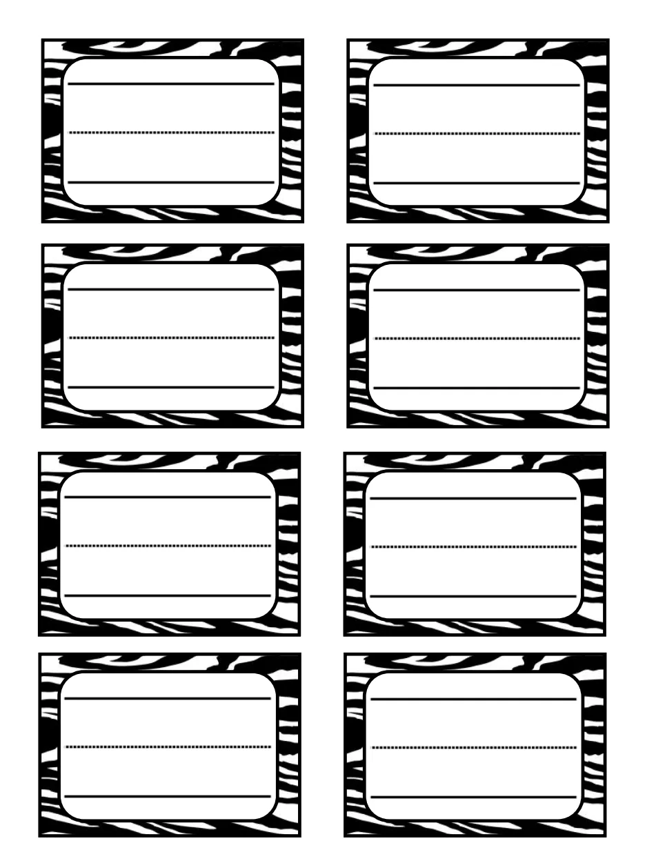 Печать черно-белых наклеек для тетрадей