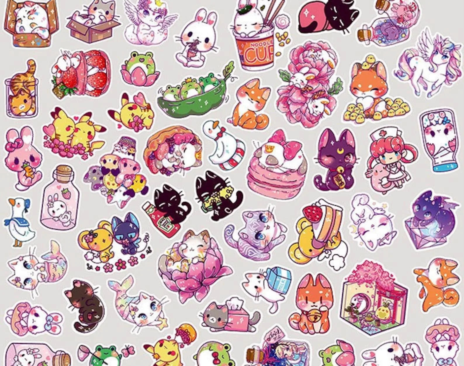 Печать маленьких цветных наклеек