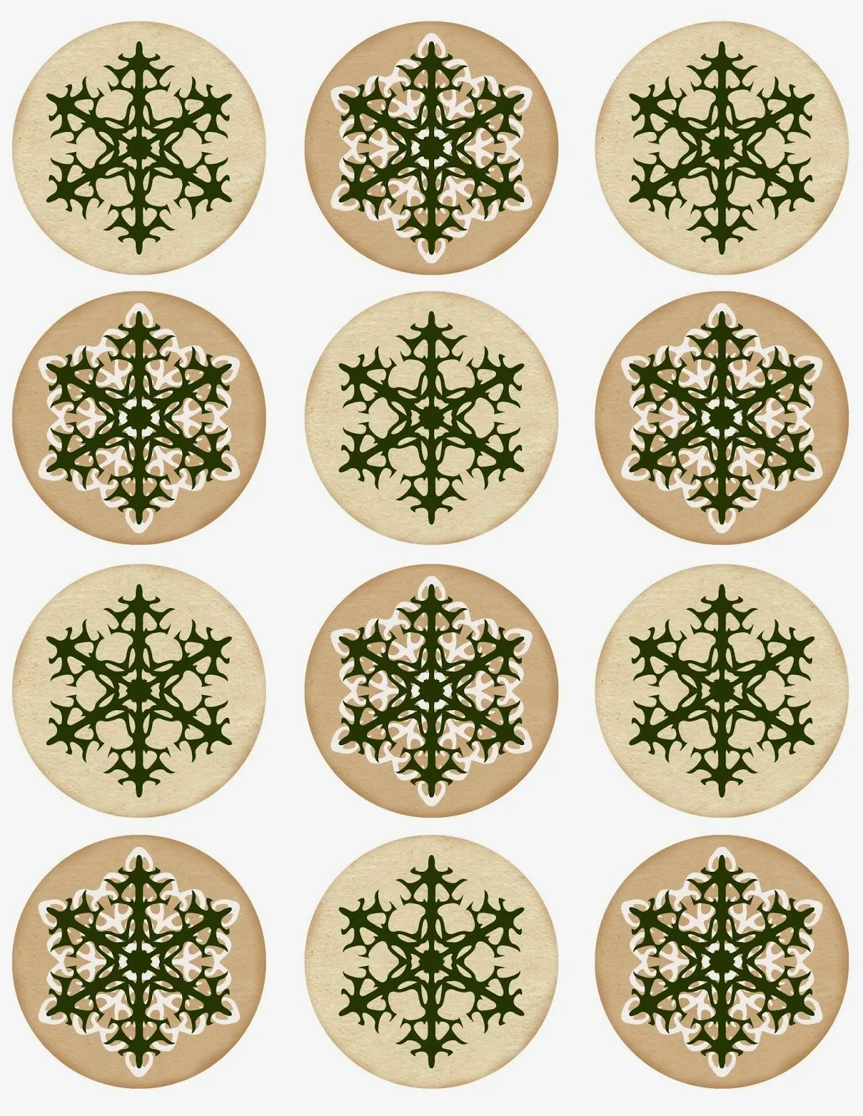 Печать маленьких новогодних наклеек