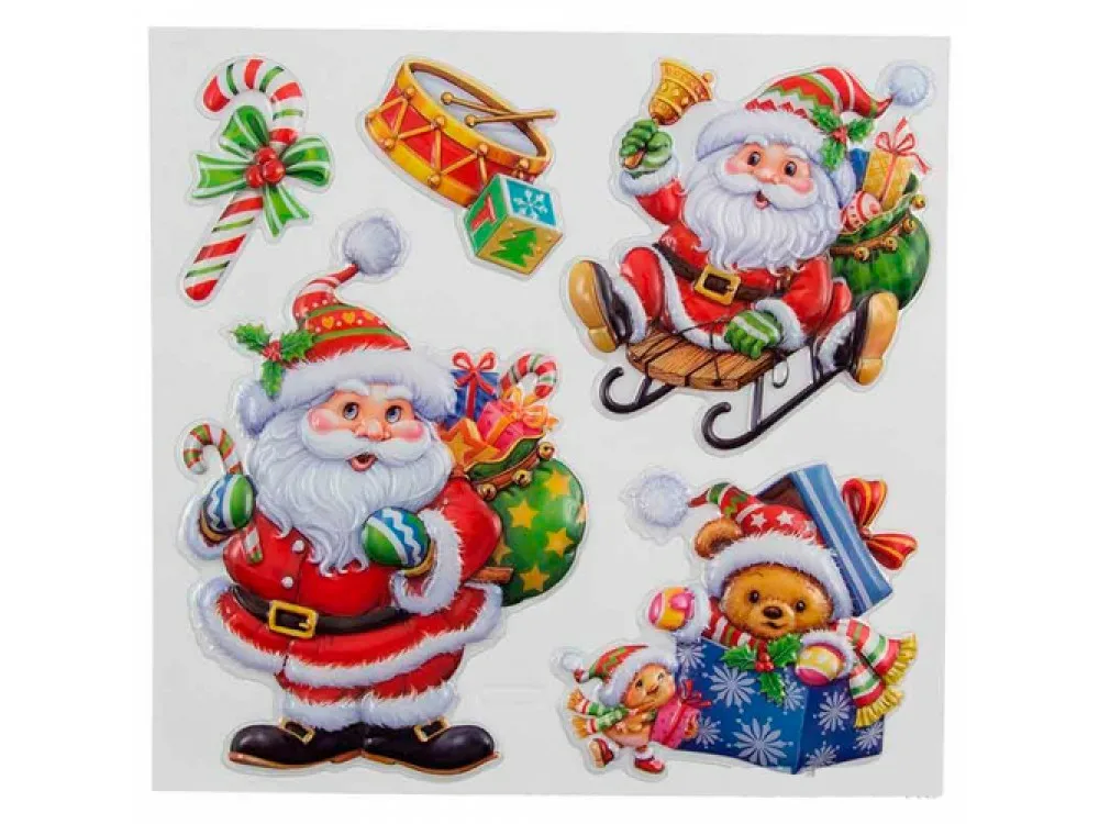 Печать наклеек на подарок от Деда Мороза