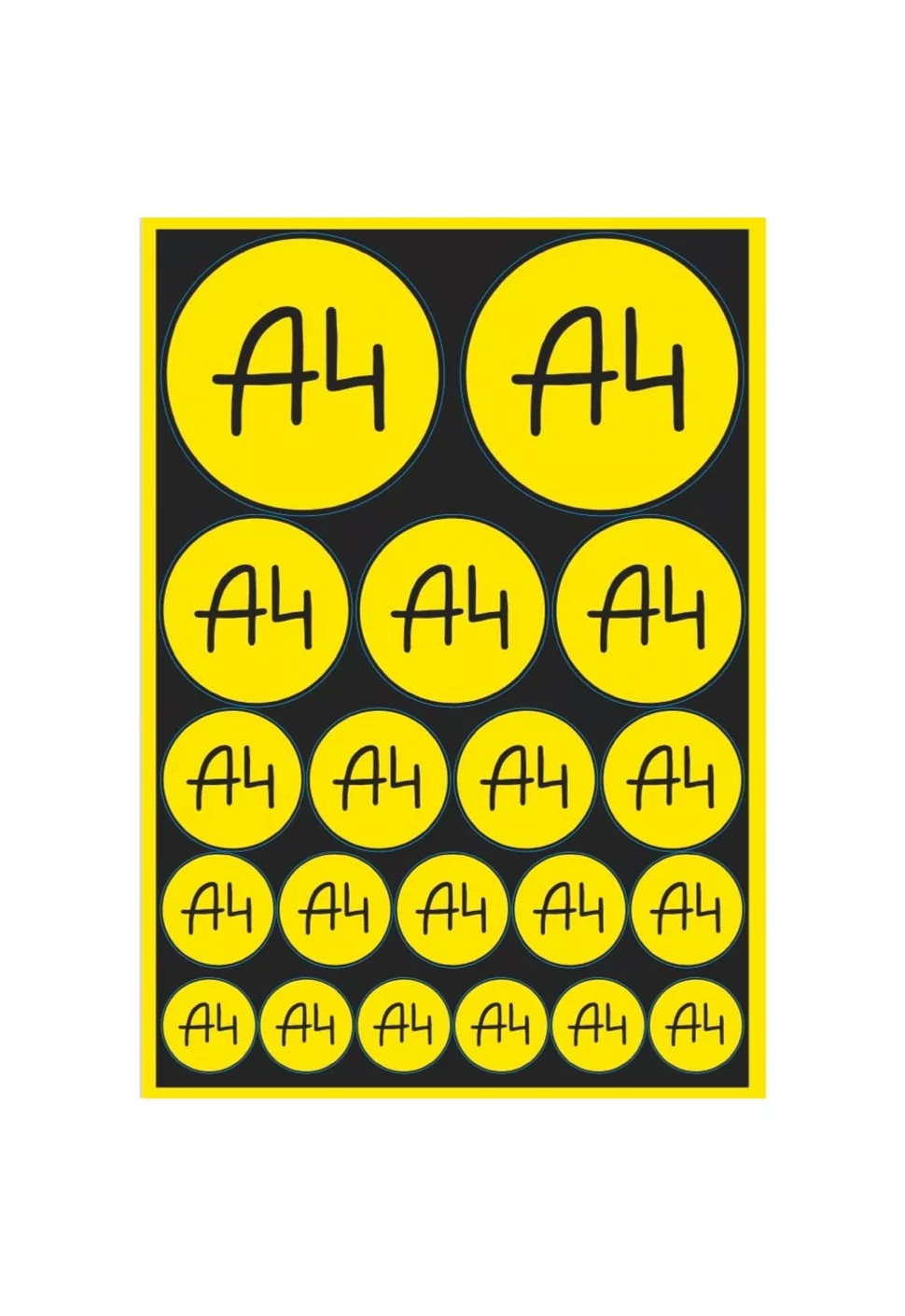 Печать наклеек Влад А4