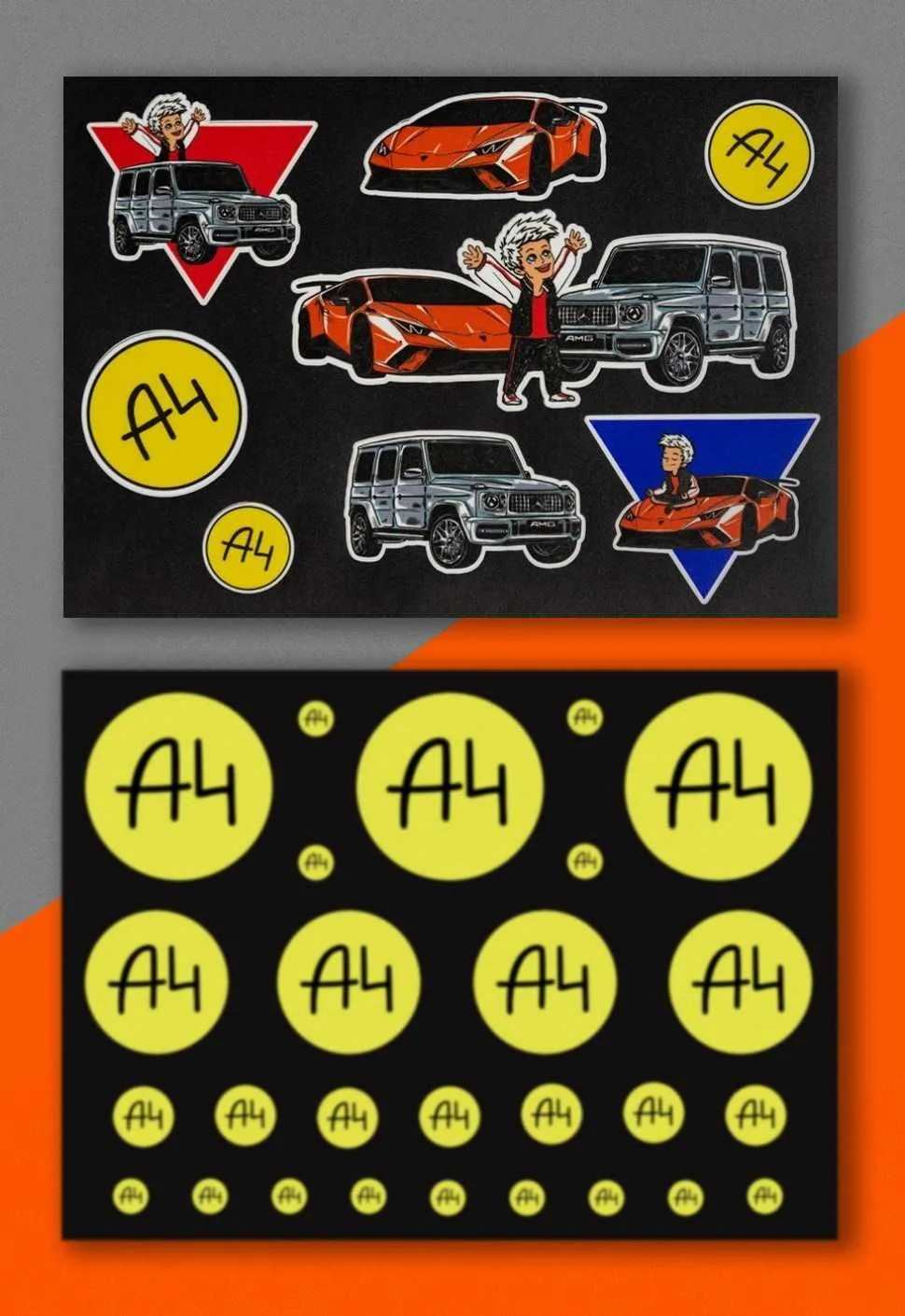 Печать наклеек Влад А4