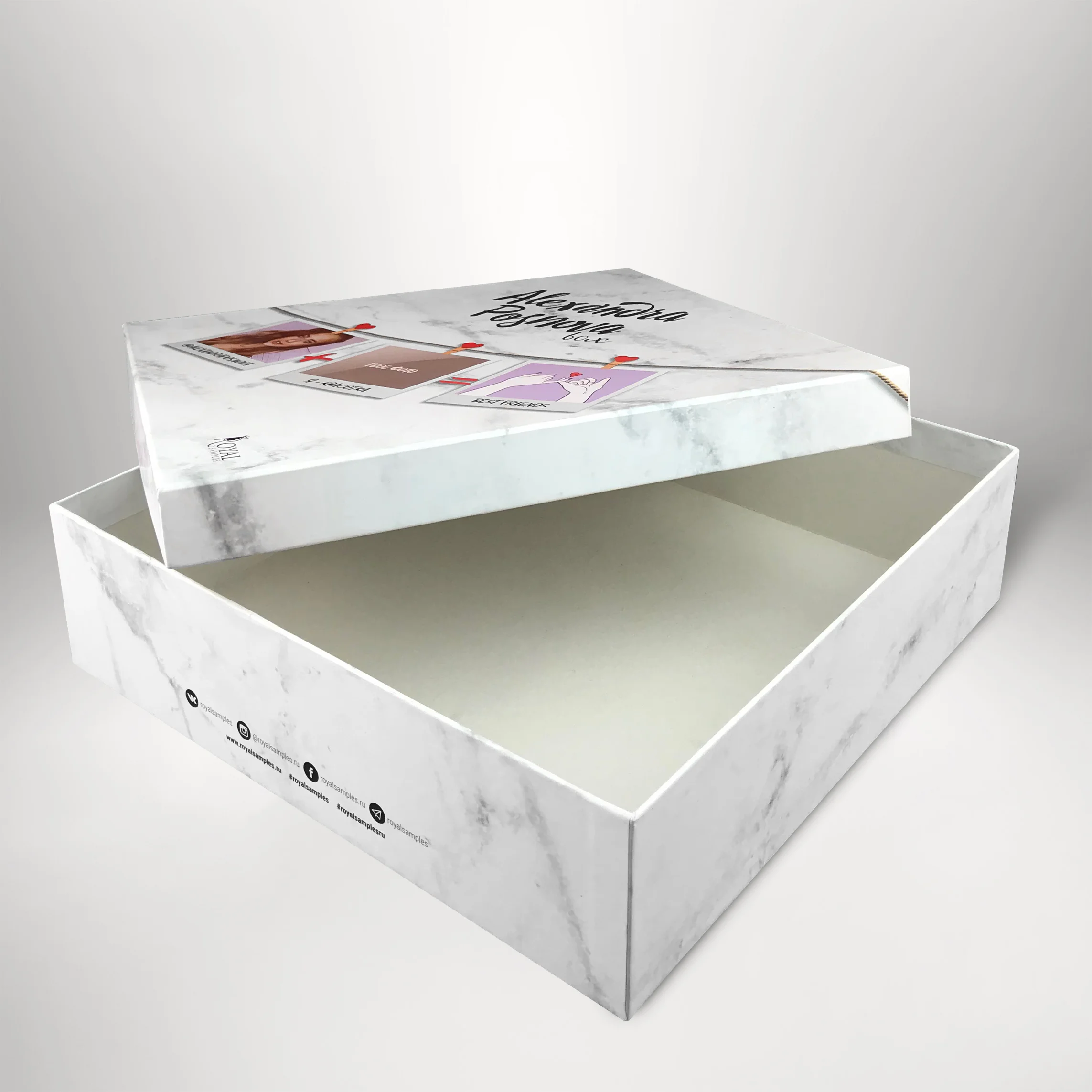 Картонные коробки крышка-дно