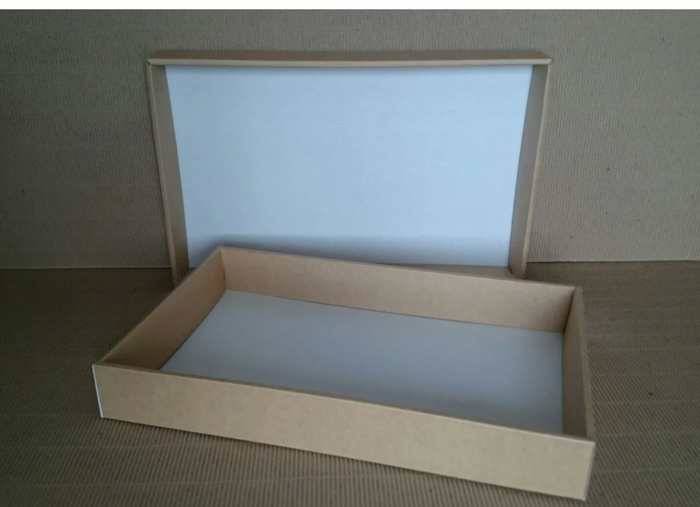 Коробки крышка-дно с внутренним бортом