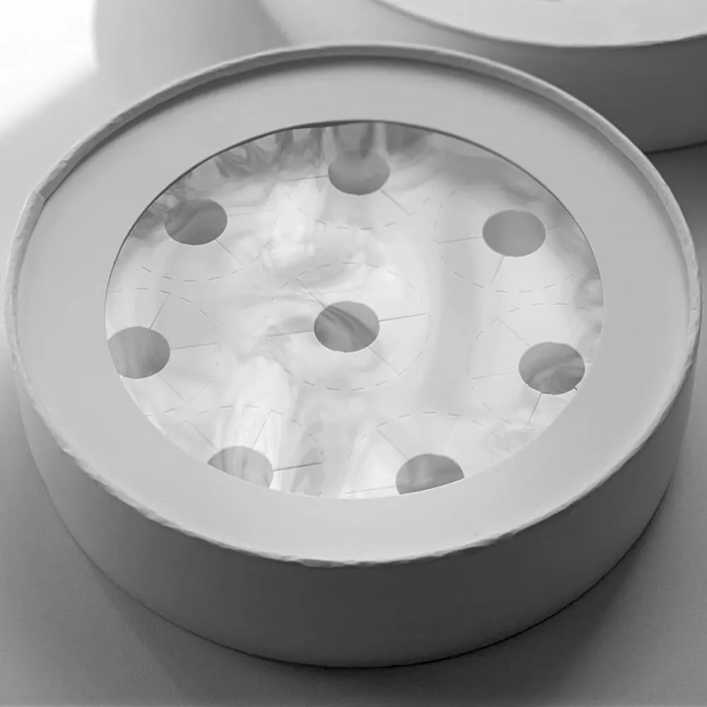 Белая упаковка для конфет