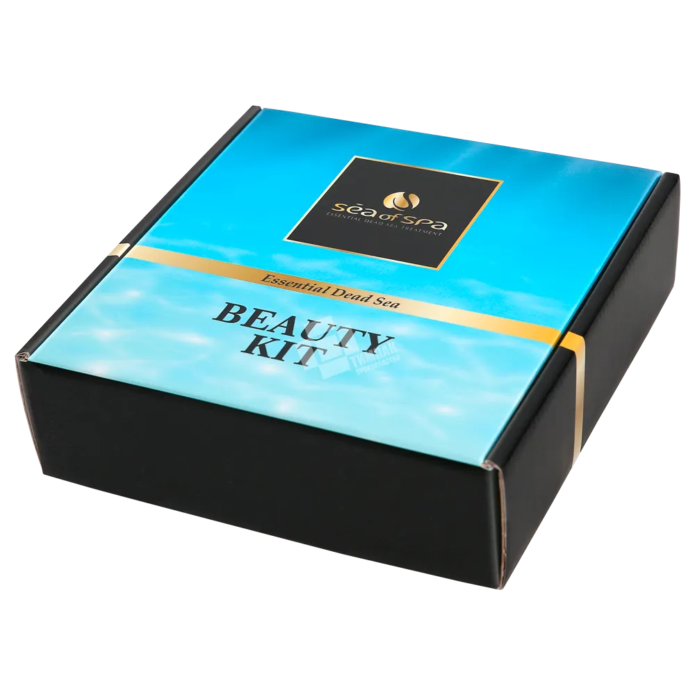 Голубая упаковка для косметики