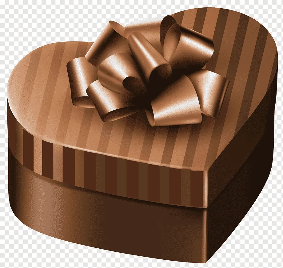 Коричневая упаковка для конфет