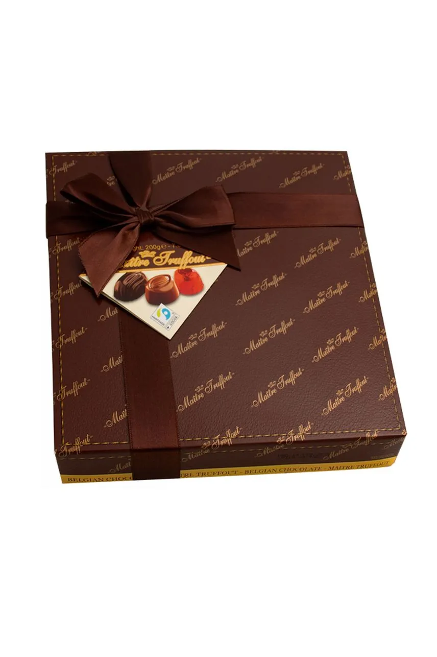 Коричневая упаковка для конфет