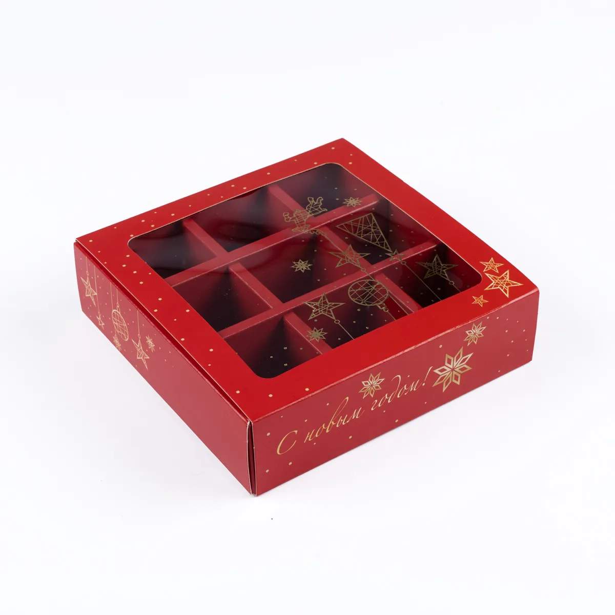 Красная упаковка для конфет