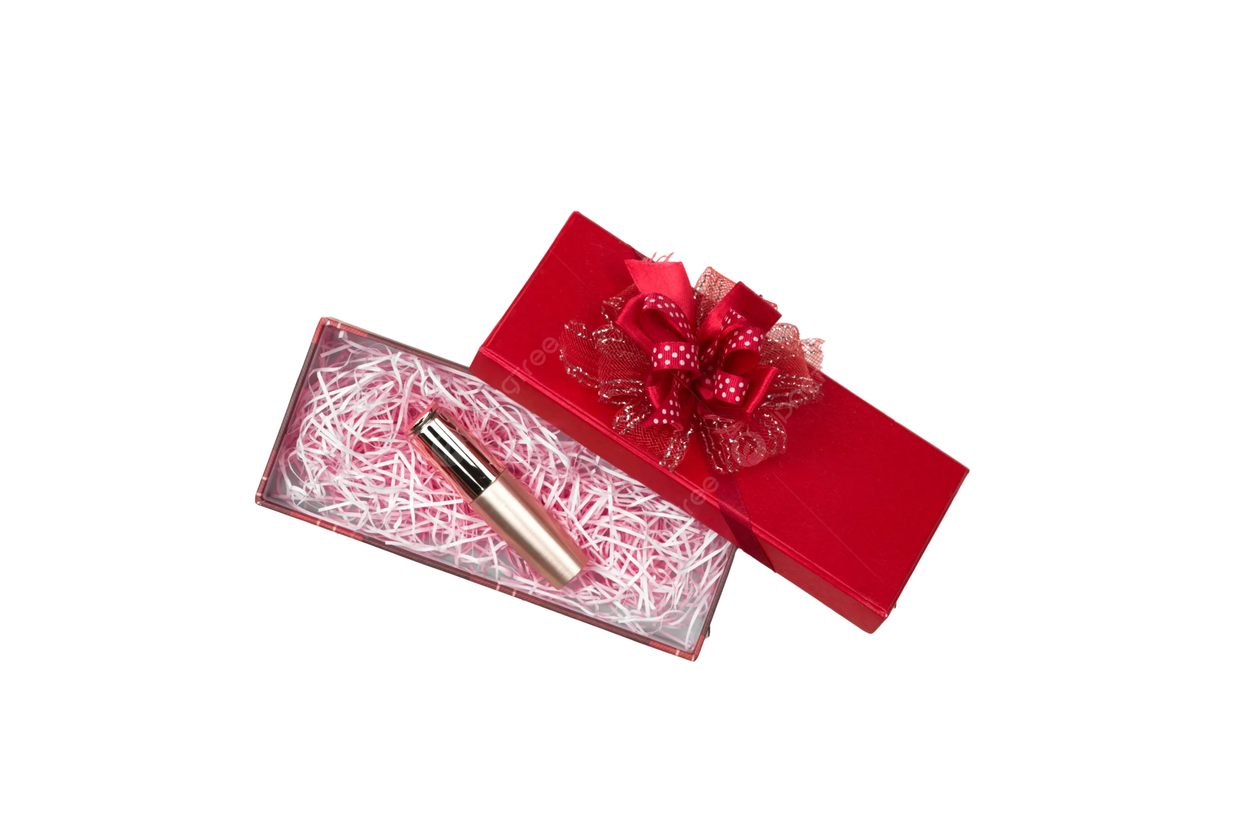 Красная упаковка для косметики