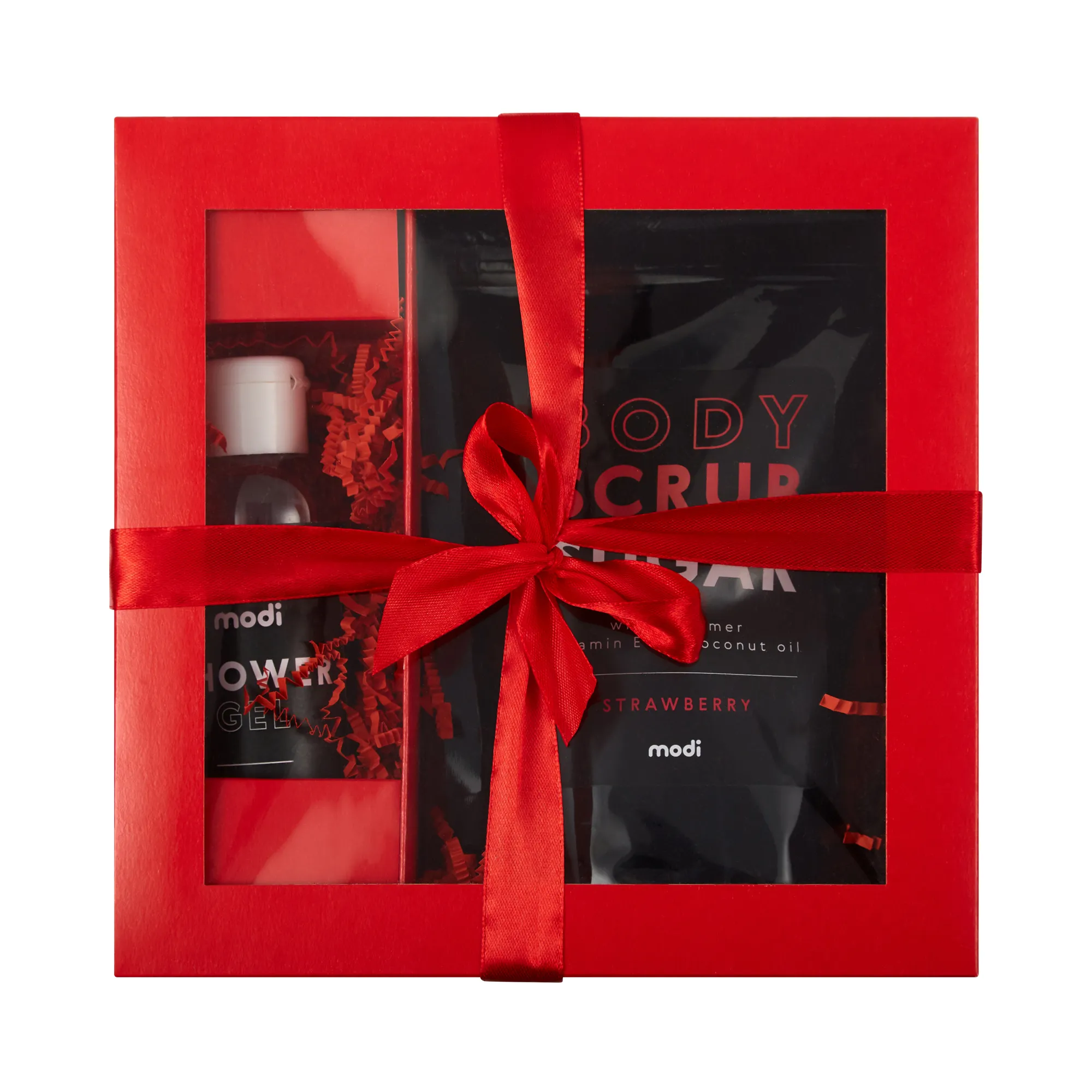 Красная упаковка для косметики