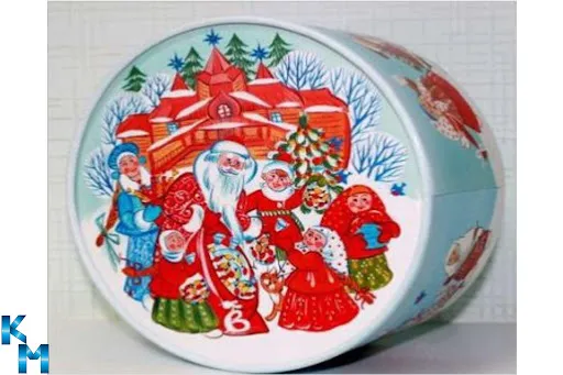 Круглая упаковка для конфет