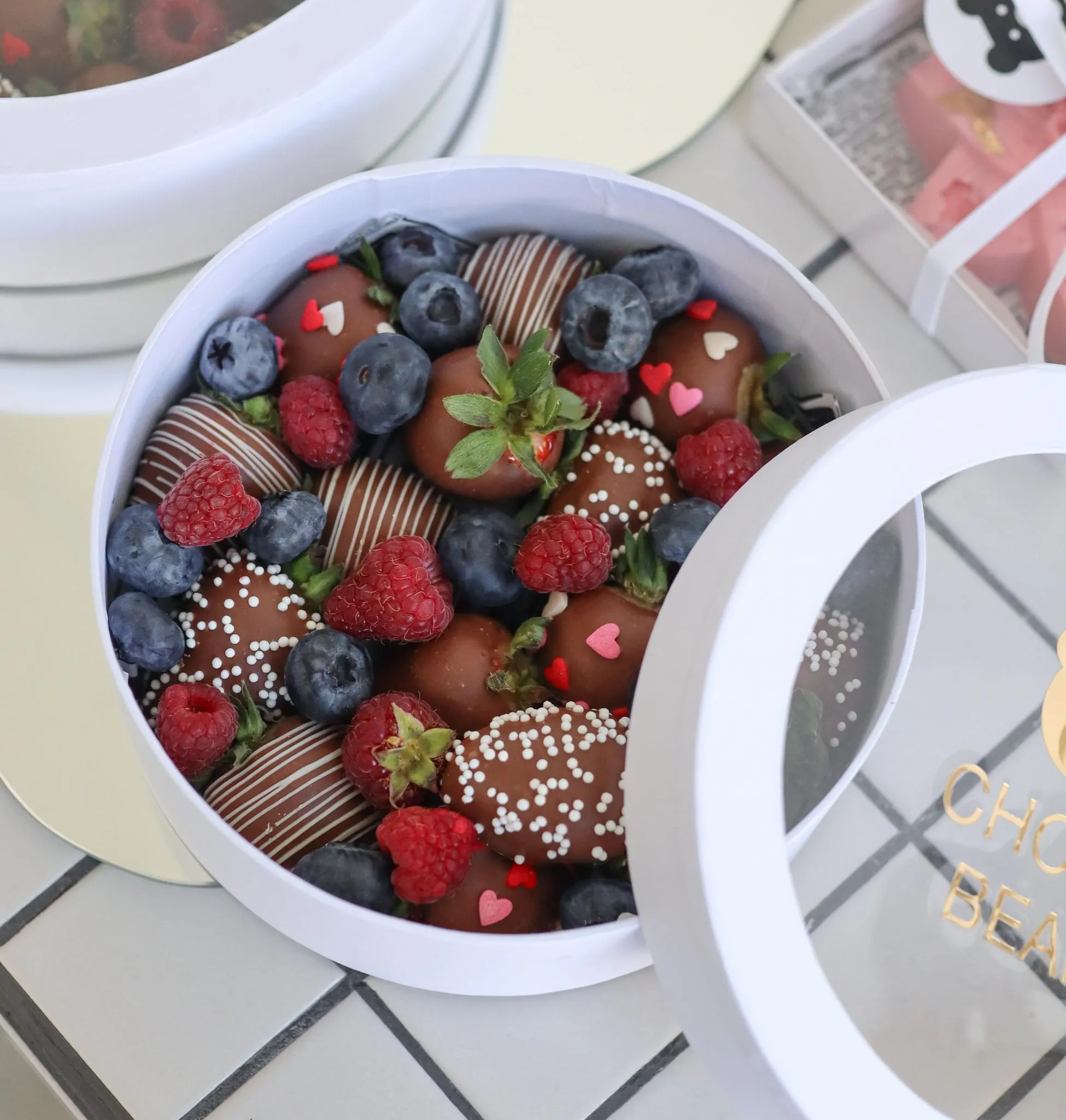 Круглая упаковка для конфет