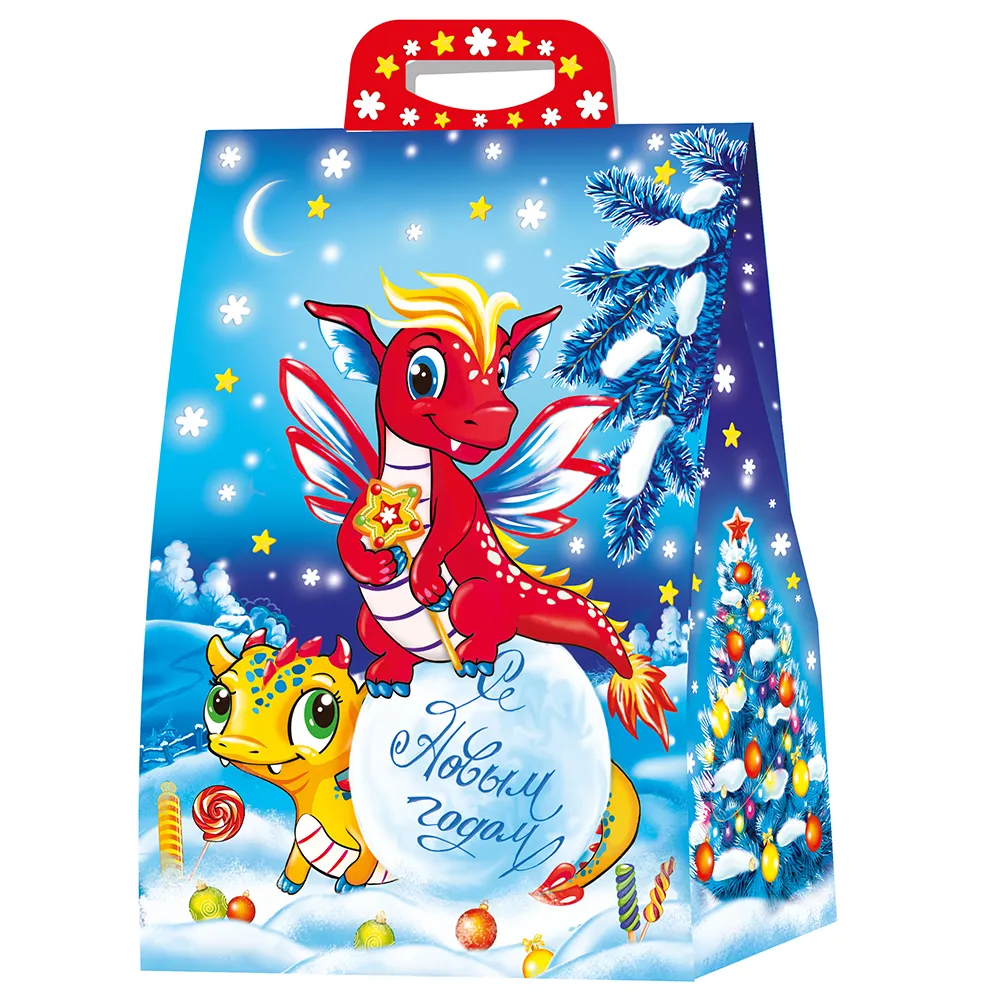 Новогодняя упаковка с драконом