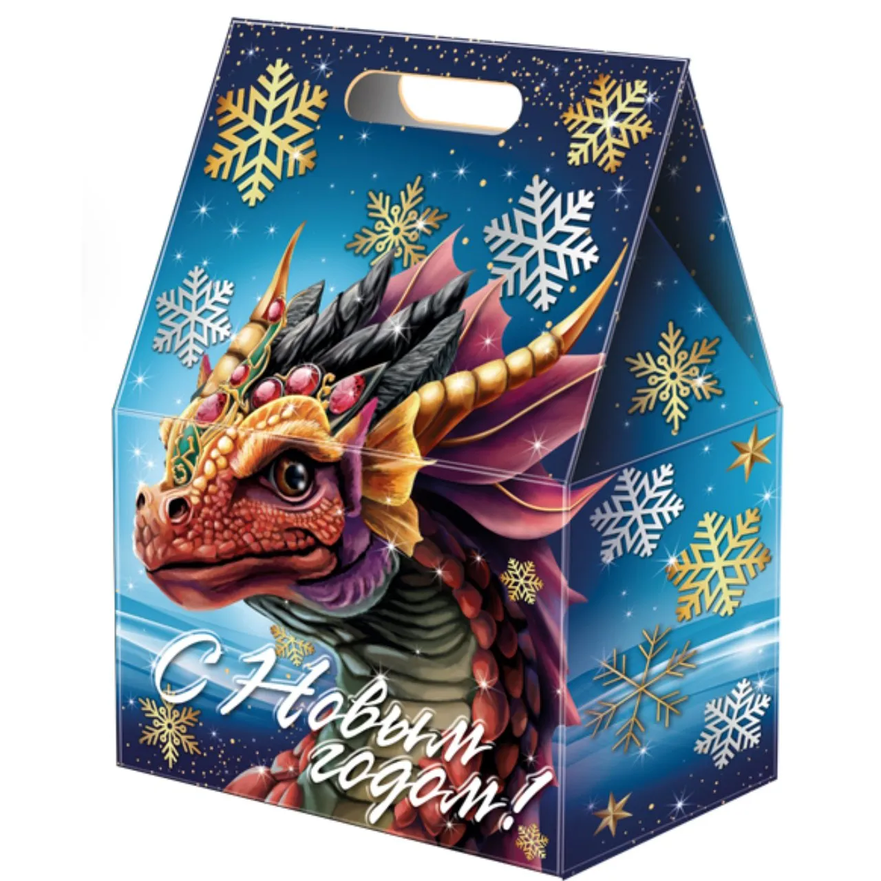 Новогодняя упаковка с драконом