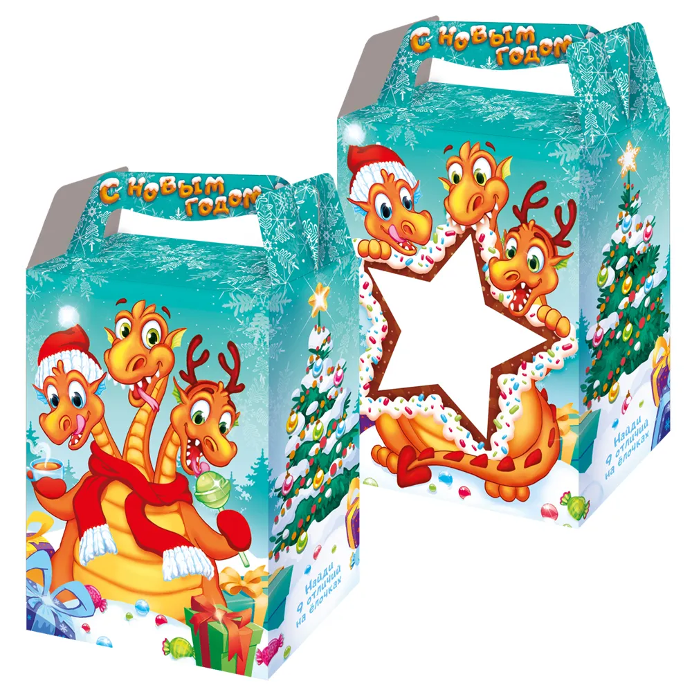 Новогодняя упаковка с драконом