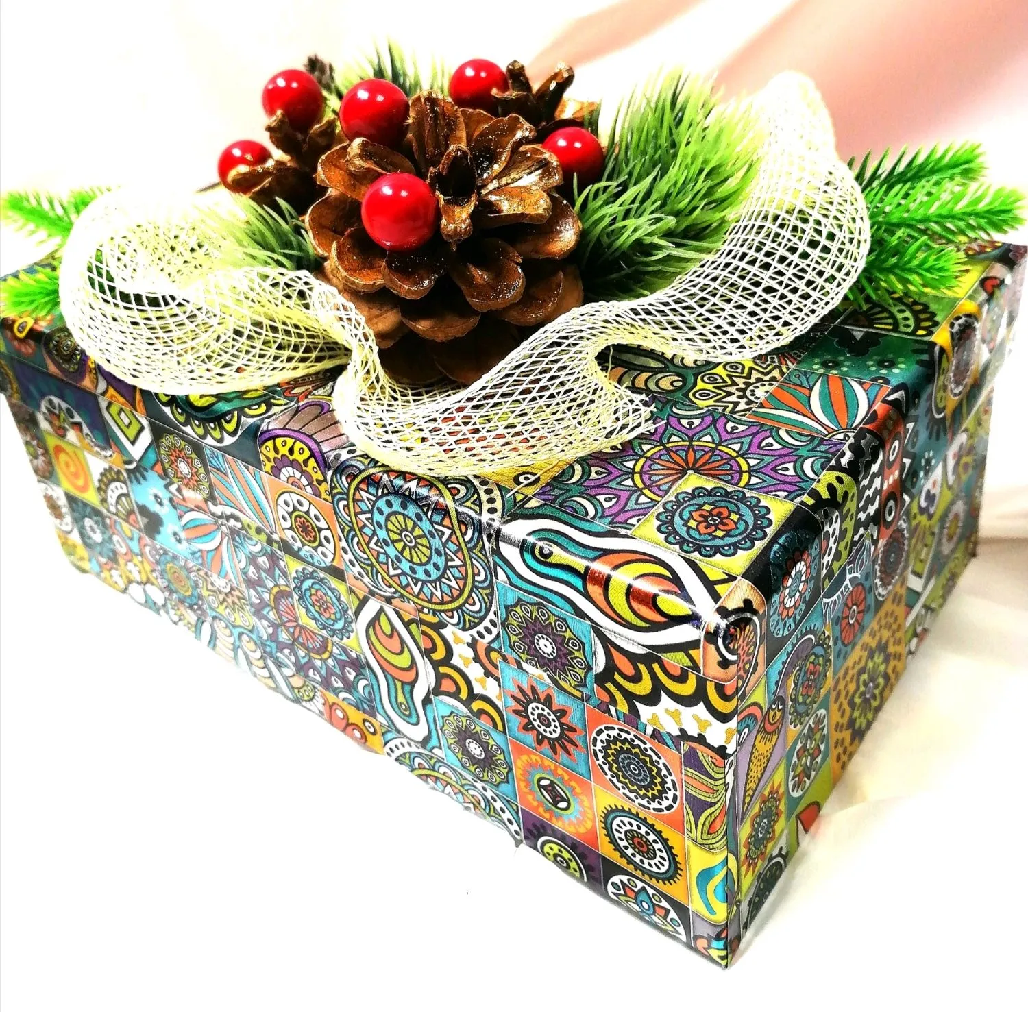 Новогодняя упаковка с елкой