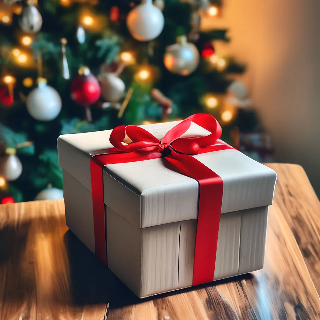 Новогодняя упаковка с елкой