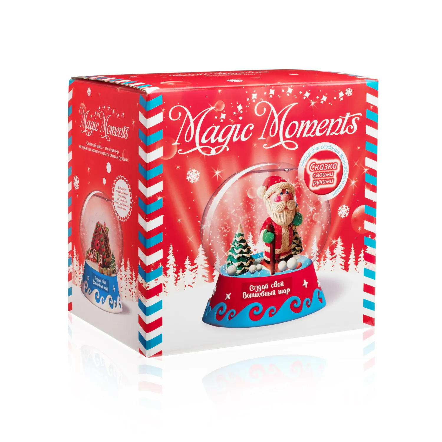 Новогодняя упаковка с шарами