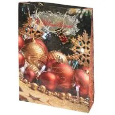 Новогодняя упаковка с шарами