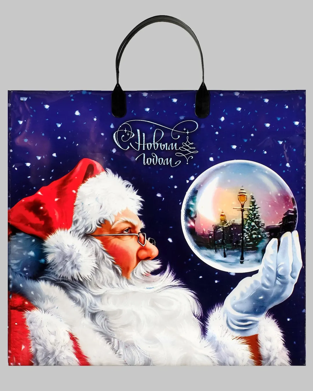 Новогодняя упаковка с шарами