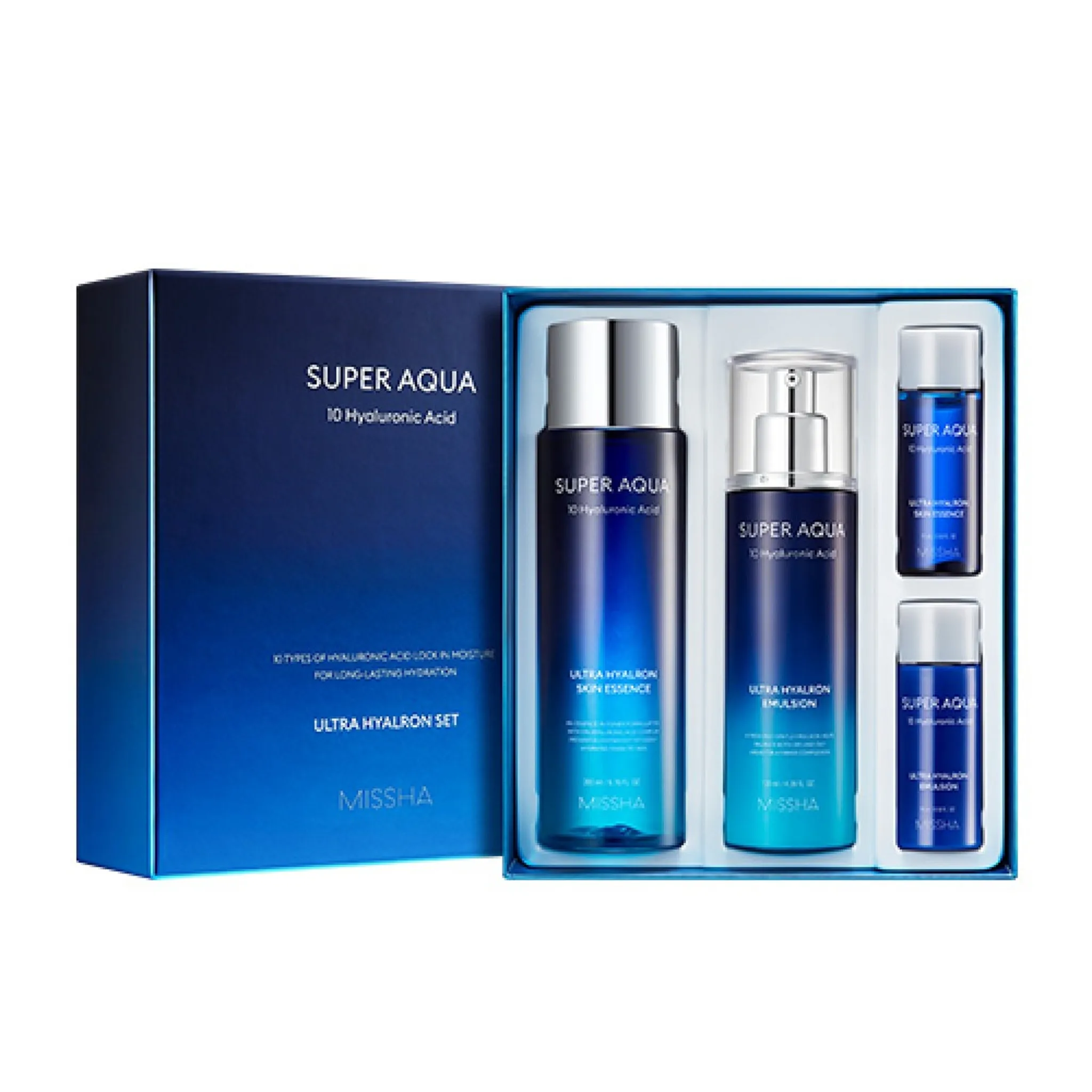 Синяя упаковка для косметики