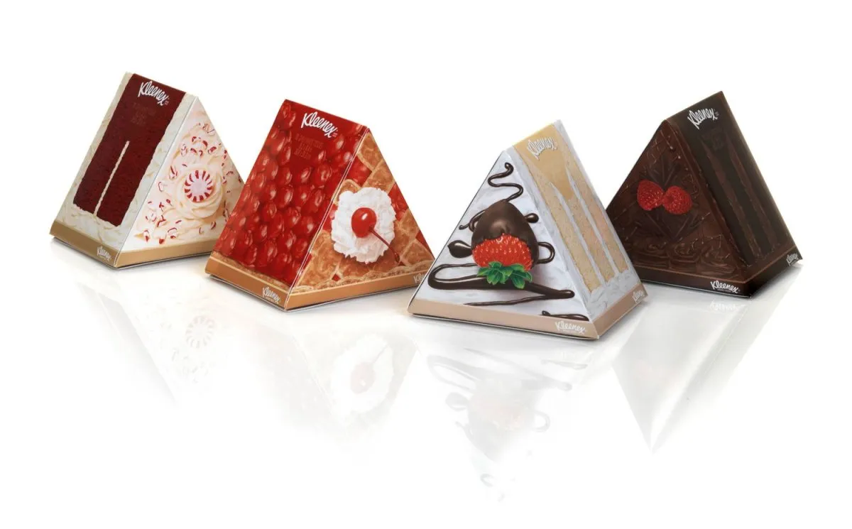 Треугольная упаковка для конфет