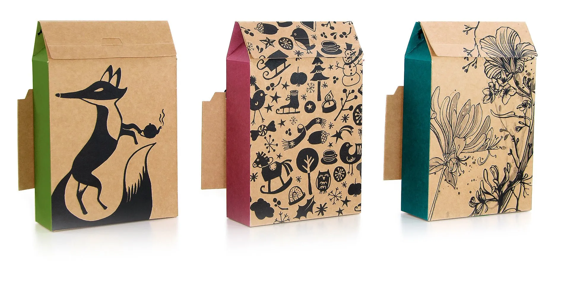 Упаковка для косметики с деревом