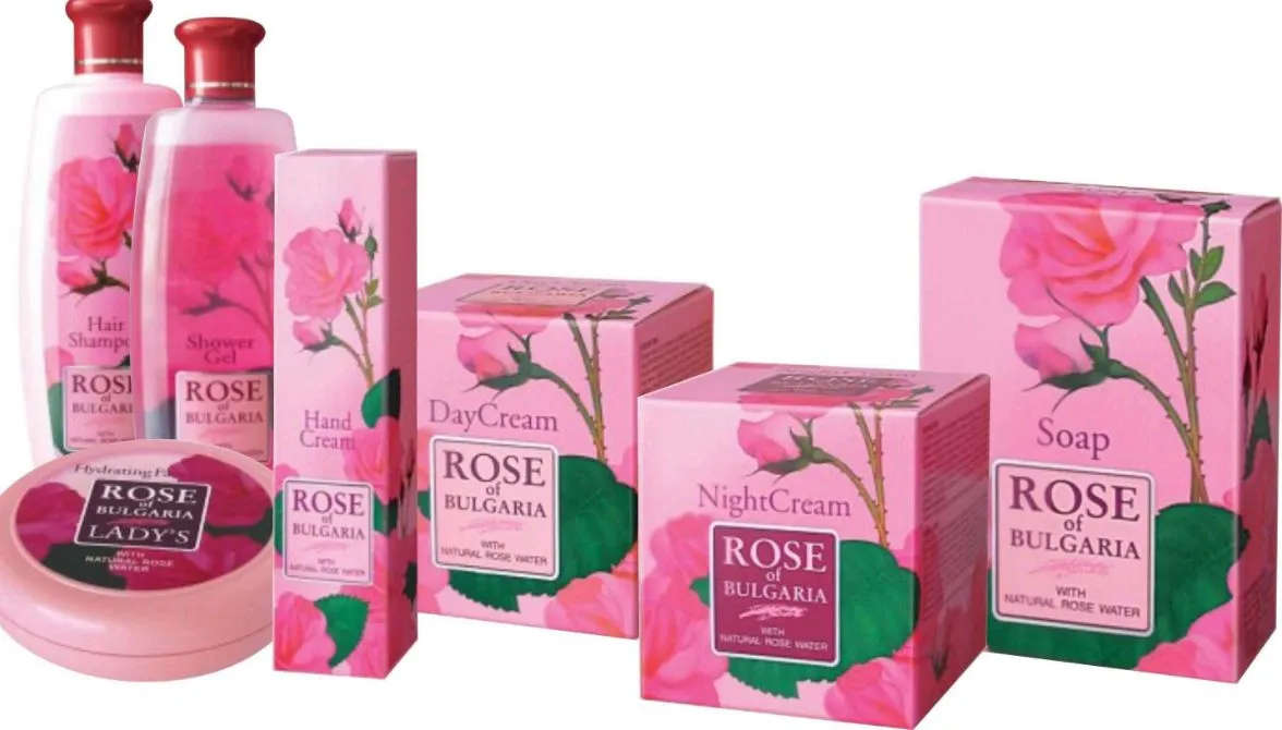 Упаковка для косметики с розой