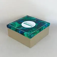 Зеленая упаковка для косметики