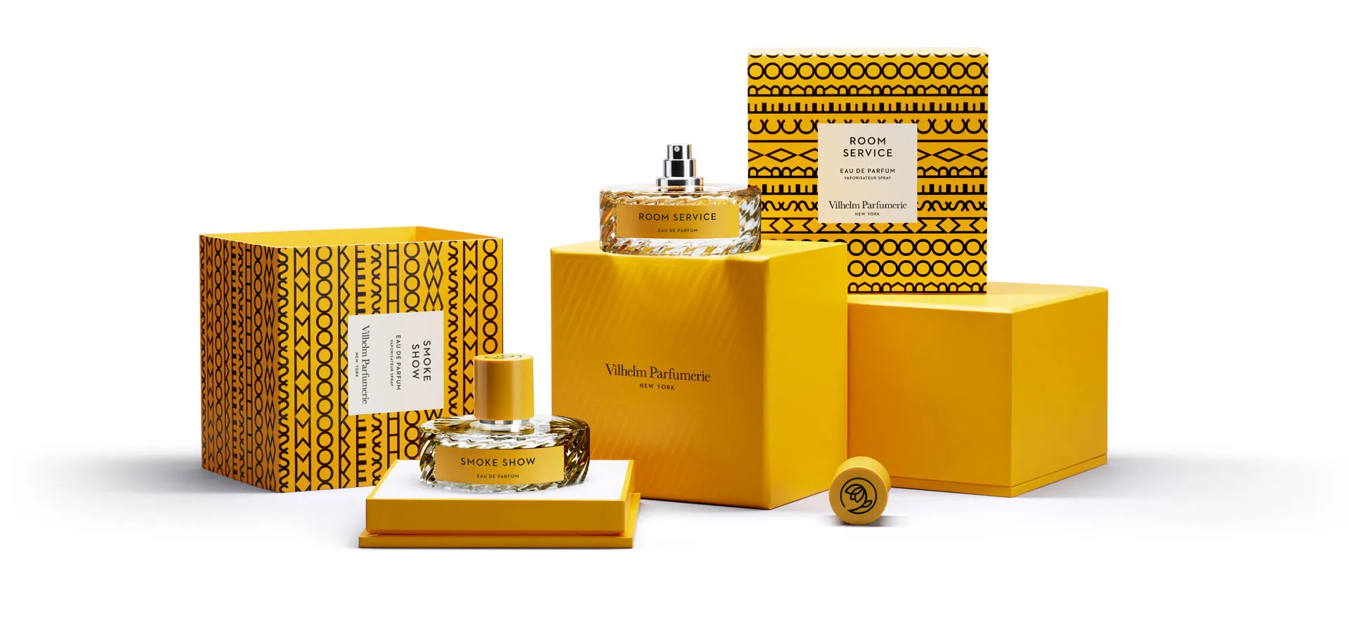 Желтая упаковка для косметики